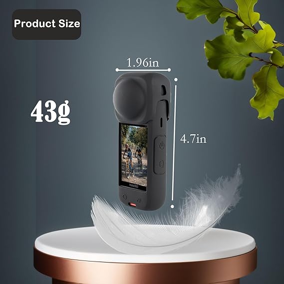Silicone Protective Case with Lens Cap for Insta 360 X4 Silicone Protective Case with Lens Cap for Insta 360 X4